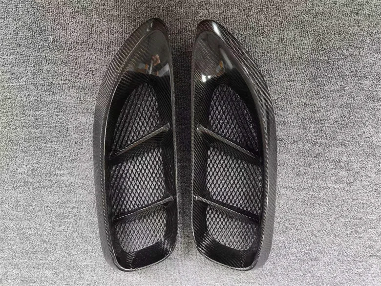 

Fit for Porsche 718 modified with small surround carbon fiber side air vents with mesh air vents and carbon fiber side air int