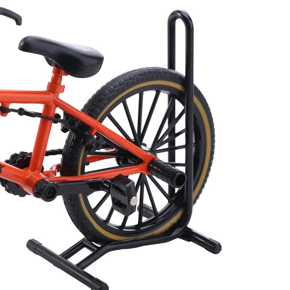Birthday Gift Parking Rack Bicycle Model Alloy Metal Diecast Finger Mini Bike Stunt Bike 1:8 Scale Simulation Bike Collection