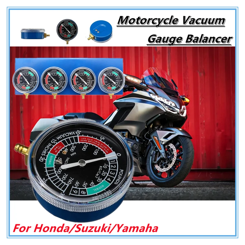 

4Pcs Motorcycle Carb Carburetor Fuel Vacuum Balancer Cylinder Gauge Synchronizer Diagnostic Tool For Honda/Yamaha/Suzuki