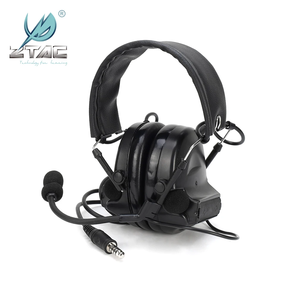 Z-TAC SoftairTactical Headphones Military Comta II NO Noise Reduction Communication Tactical Headset For Walkie-talkie Z151