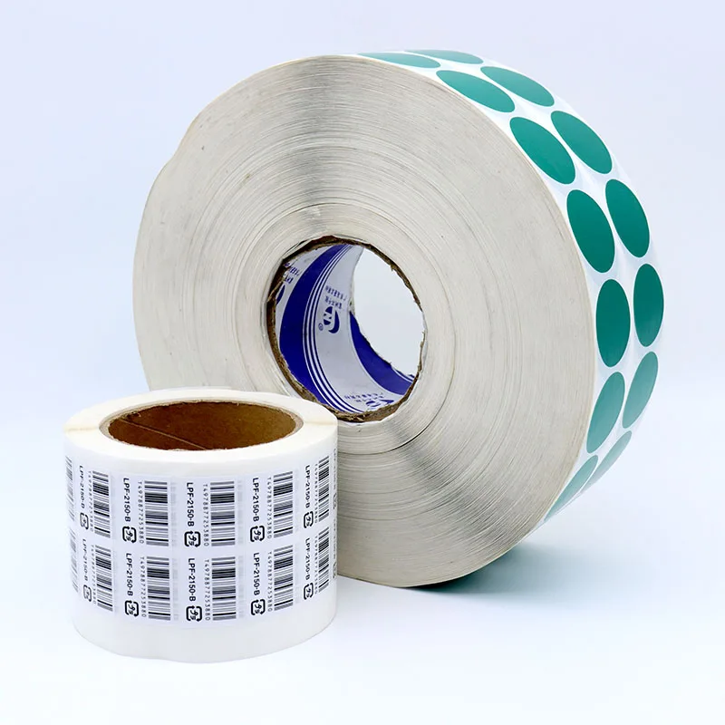 Label Pengiriman Kosong Langsung Bundar 1 Inci Label Alamat 500Pcs/Rol Kompatibel dengan Sebagian Besar Printer Desktop