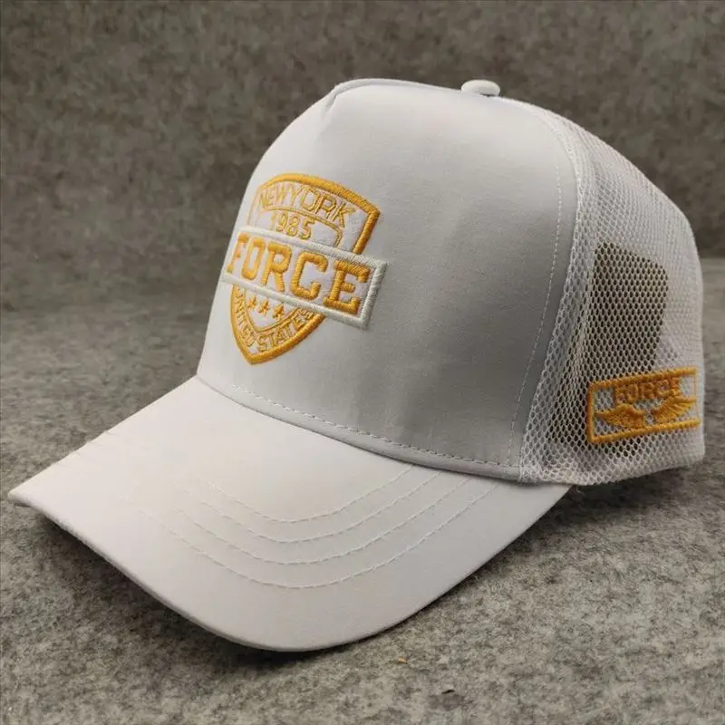 Unisex Summer New High Crown Large Size Shield Print Mesh Baseball Cap