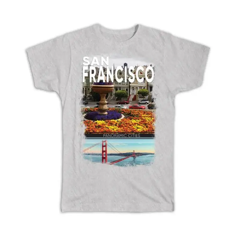 

San Francisco Golden Gate Photo Print Bridge America United T shirt