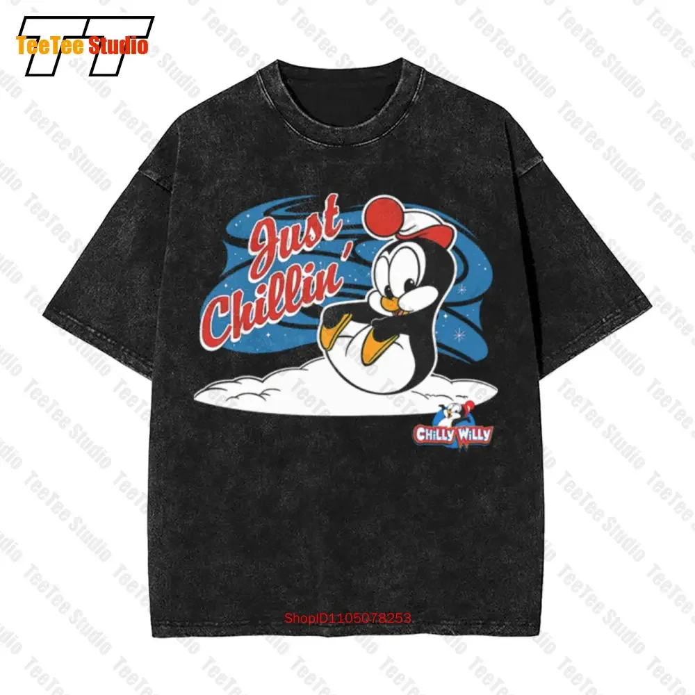 Chilly Willy Just Chillin Cartoon Vintage Oversized T-Shirt 6QA9