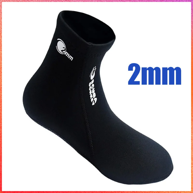 

2MM Snorkeling Socks for Men Women Anti-slip Keep Warm Diving Socks High Tube Neoprene Beach Boots Scuba Swimwear Wetsuit