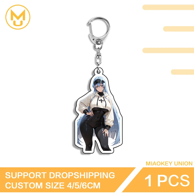 Esdeath Open Door Key Chain Curtain Hook Window Screen Strap Keyring Costumes Handbags Wallets Props Hand-made Doll Model