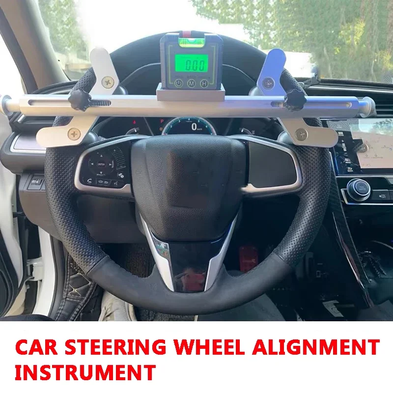 Car fourwheel positioning electronic level steering wheel alignment instrument steering wheel centering and straightening device