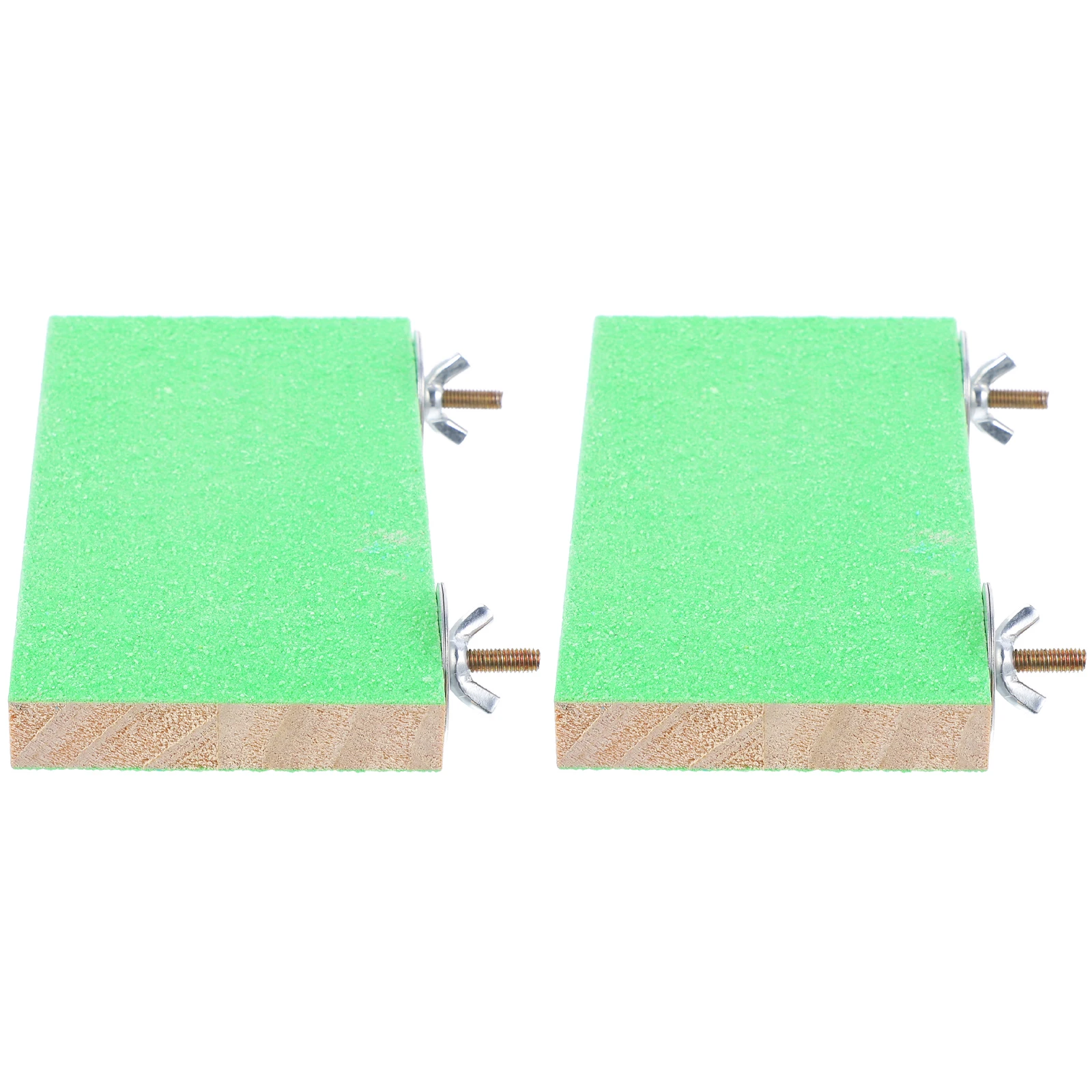 

2 Pcs Wooden Pet Rest Station Durable Bird St Large Size Decorative Parrot Cages Accessories Wear resistant for Cockatiels