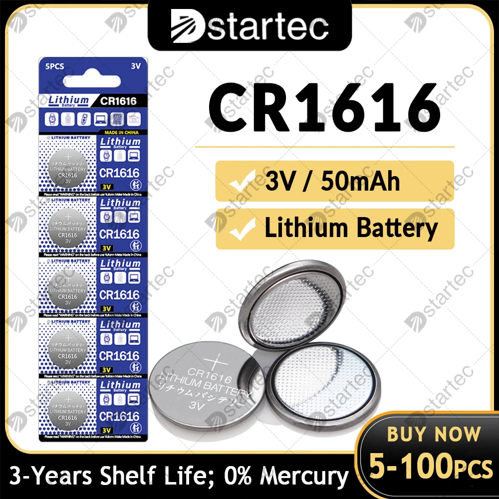 CR1616 CR 1616 Lithium Batteries For Toys Clock Watch Remote Control DL1616 BR1616 CR1616-1W LM1616 5021LC 3V Button Coin Cell