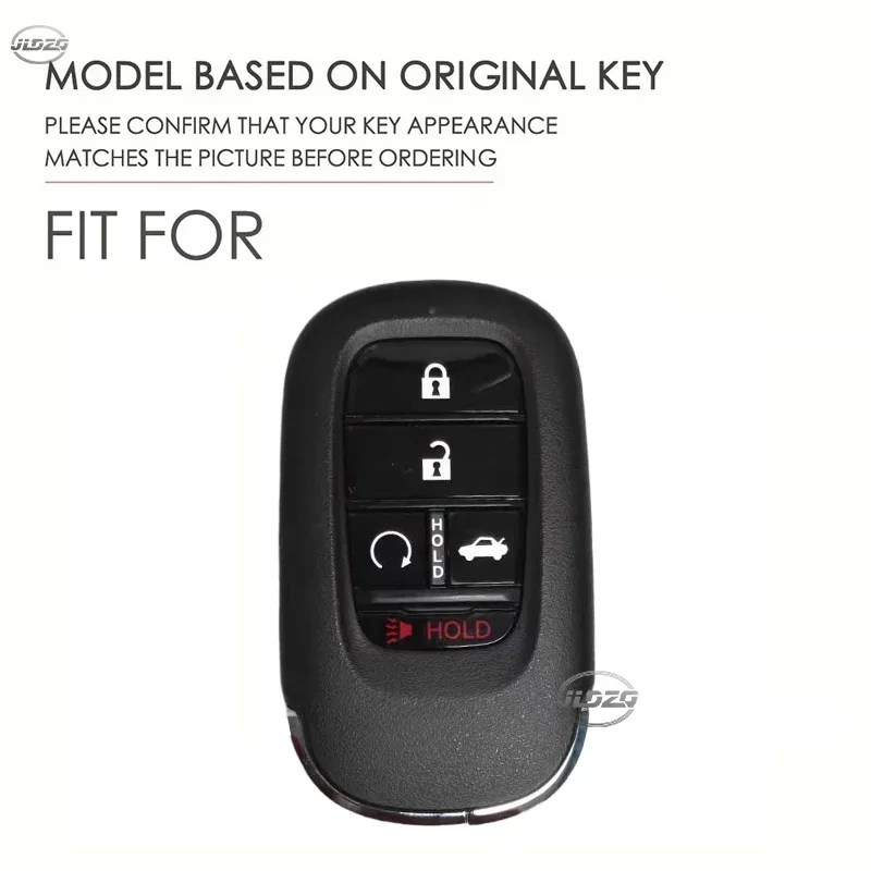 Silicone Car Key Case Cover Shell For Honda 2022 2023 2024 Accord Civic HR-V CR-V Pilot Sport SI EX EX-L Keychain Accessories