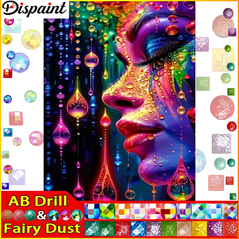 Dispaint Fairy Dust AB 5D Diamante Ricamo Kit di cucito