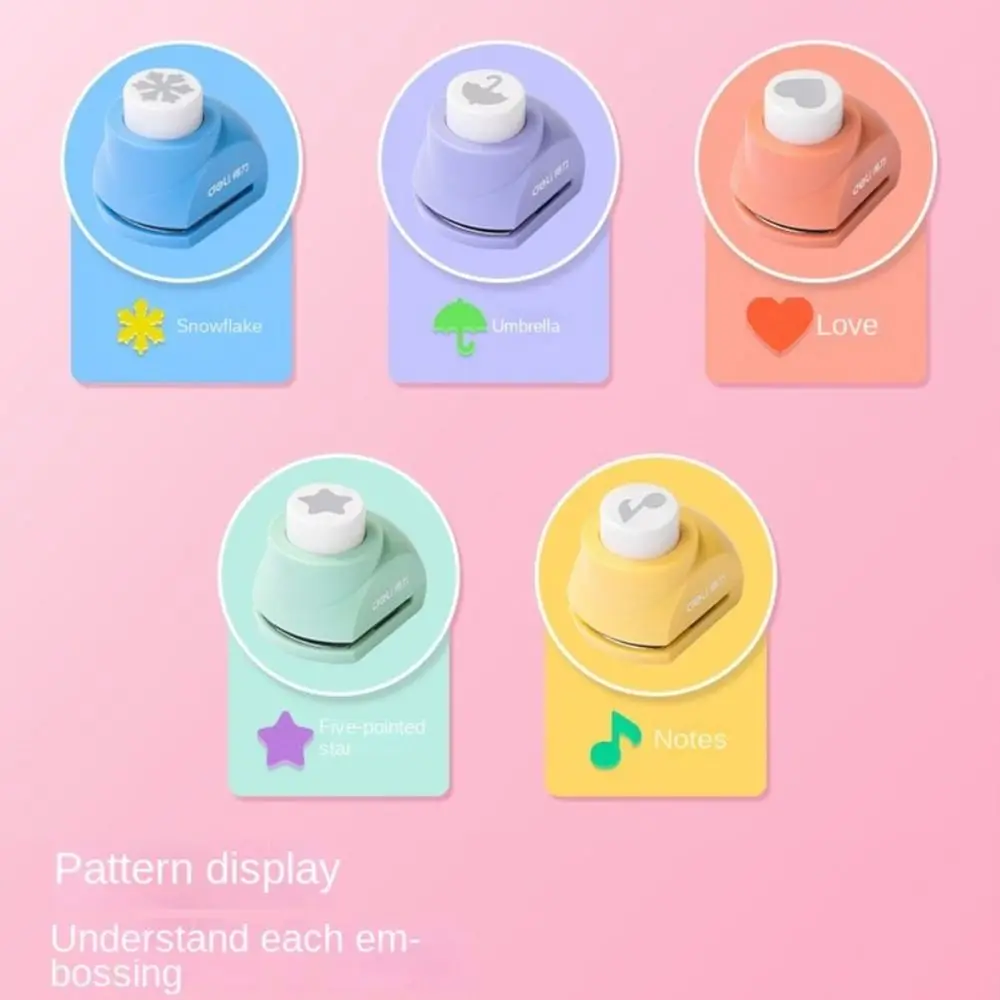 Mini Paper Puncher Light-hearted Easy To Use Light Weight Multicolor Creative Handmade Scrapbooking Kindergarten Portable