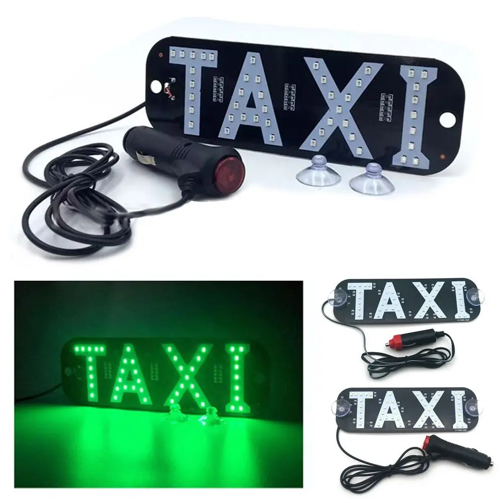 Colorful Signal Beacon LED Taxi Light Panel 45SMD 2835 Car Signal Lamp with Switch Windscreen Cab Indicator Light Car Accessory