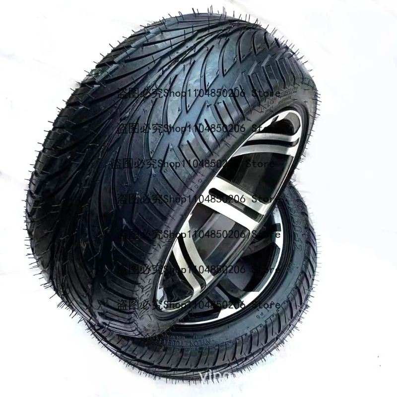 Suitable for Modified Beach Car Scooter Ghost Fire Motorcycle, Widened Tire 205/30-12 Inch Vacuum Tire Hub