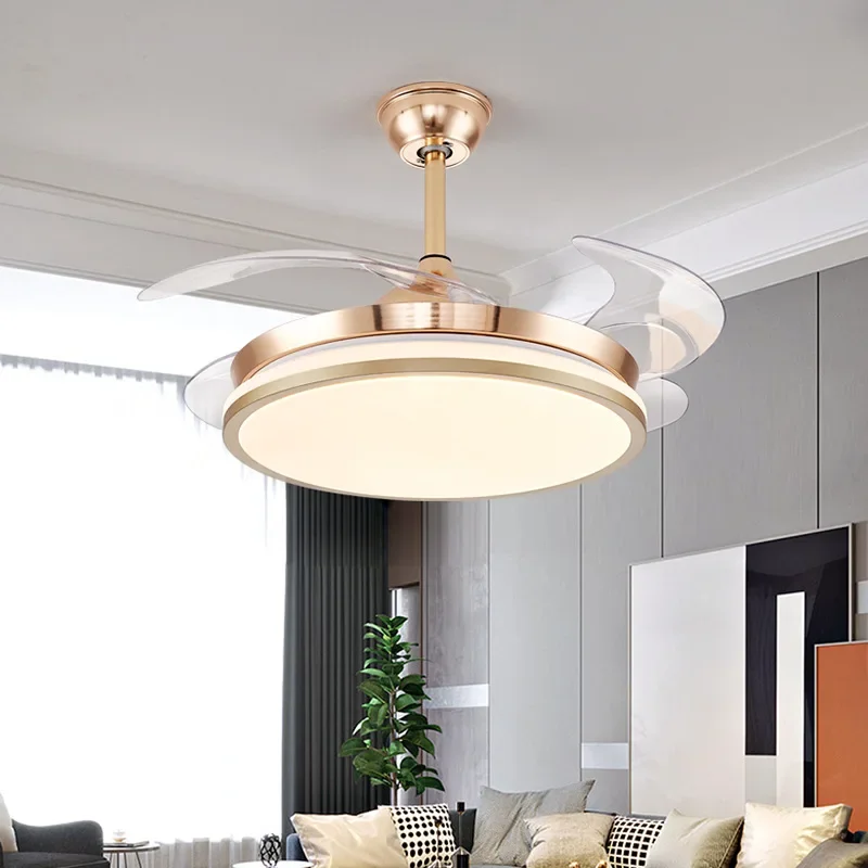 

Modern Invisible Fan Lamp Minimalist Household Bedroom Lamp Dining Room Ceiling Lamp