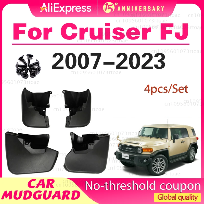 

Mudguards Accessories For Toyota FJ Cruiser 2007-2023 Front Rear Mud guards Mud Flaps Guards flaps Fender Splash Guards Stylines
