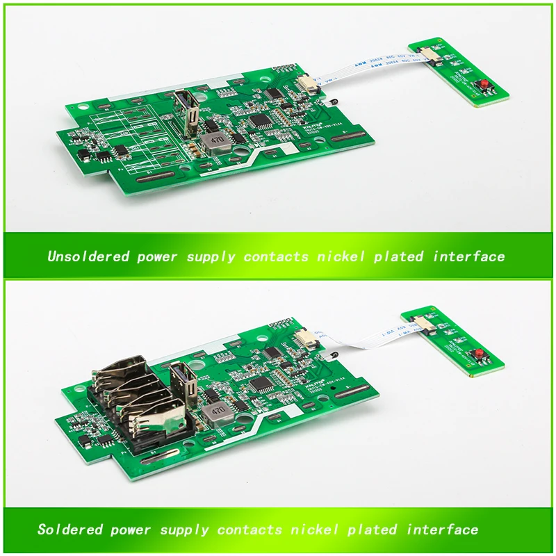 20*18650 bateria de íon-lítio caixa de plástico placa de circuito de proteção de carregamento pcb para greenworks 40v 40v G-MAX 29472 29462 caixas