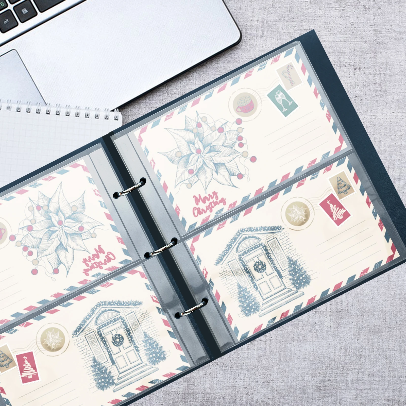 2 Packs 20 Pages Banknote Collection Book Pages Currency Protector Clear Pouch Paper Money Holders Album Storage Display