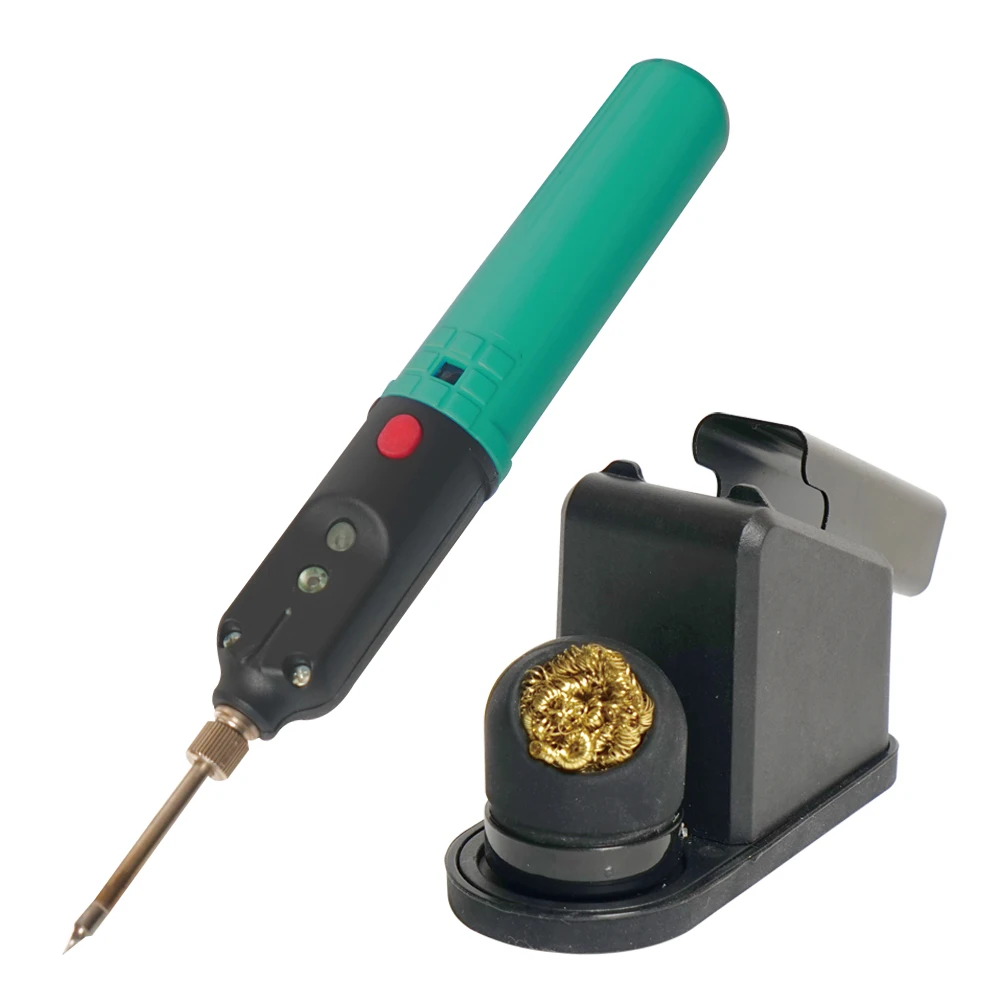 Pro'sKit SI-B166 Wireless Soldering Iron Fast Heat Max 500C USB Rechargeable with Soldering Tip and Stand for Phone Repair