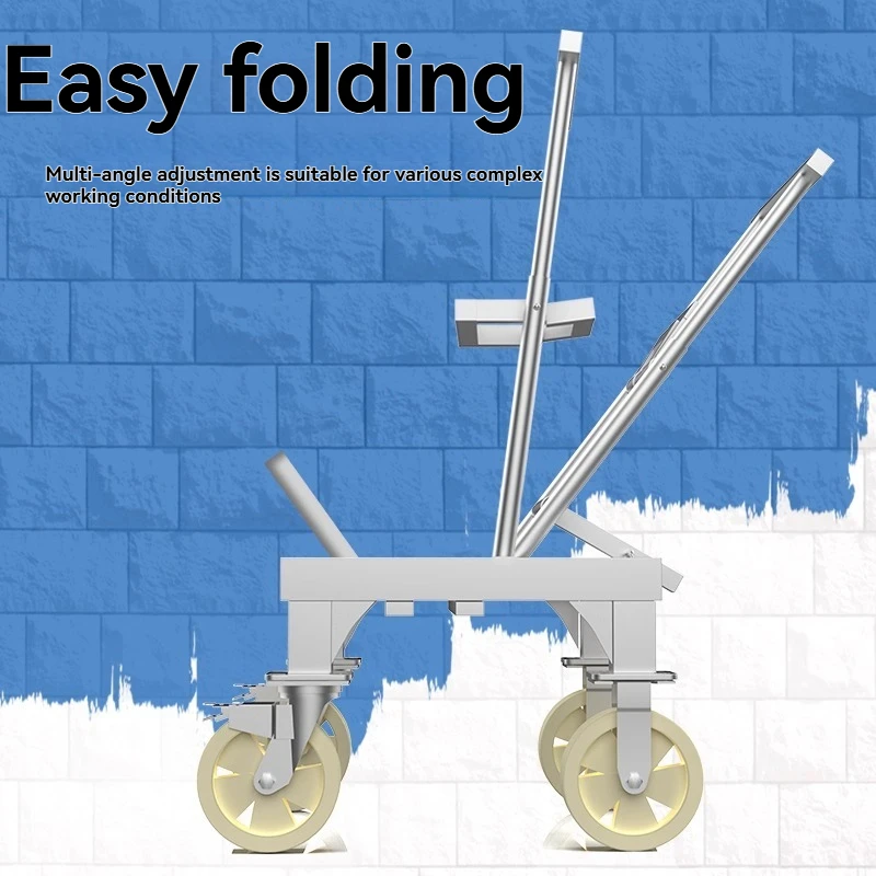 

Folding and reinforced stair climbing trolley, tile transport cart, indoor home renovation transport trolley