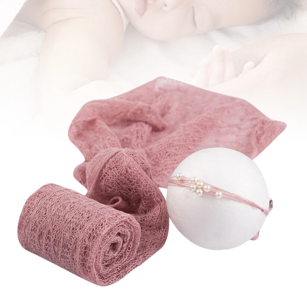 

Оберточная пеленка из мохера, реквизит для фотосъемки новорожденных, ежемесячный костюм для фотосессии, аксессуары, удобная упаковка