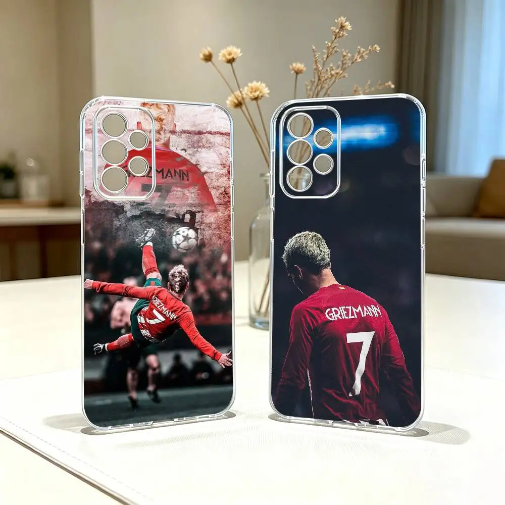 A-Antoine Griezmann Football   Phone Case For Samsung S25,S24,S21,S22,S23,S30,Ultra,S20,Plus,Fe Transparent Cover
