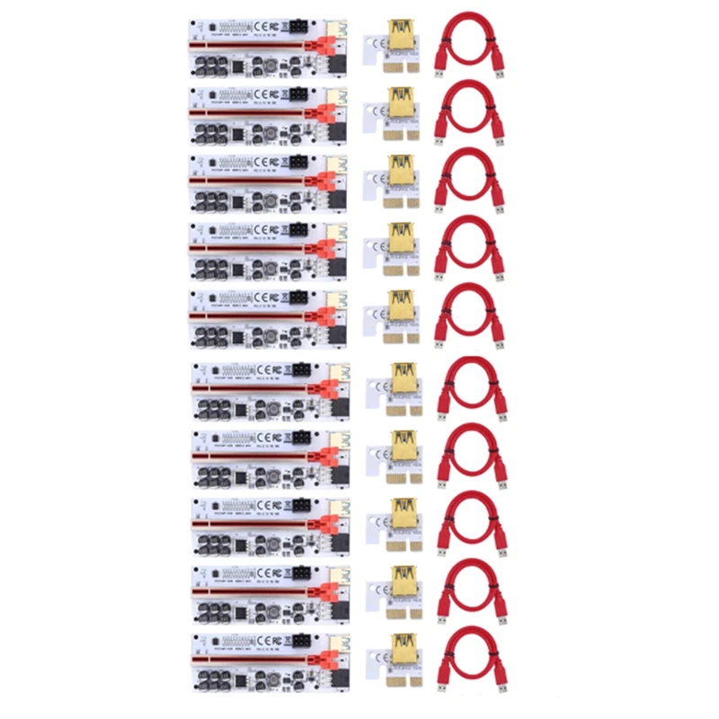 VER012 MAX Riser USB 3,0 PCI Express VER012MAX Riser Cable Riser para tarjeta de vídeo X16 extensor PCI-E Riser Card para minería