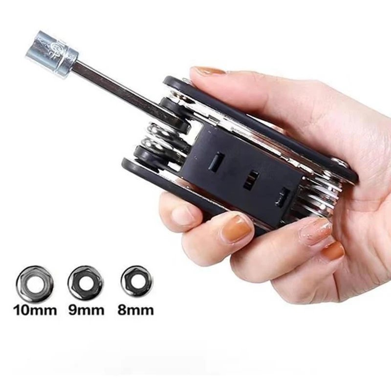 16-in-1 Socket Wrench Set, Non-Slip Rotating Head. Durable Stainless Steel for Home & Car Repairs. Easy & Universal Tool.