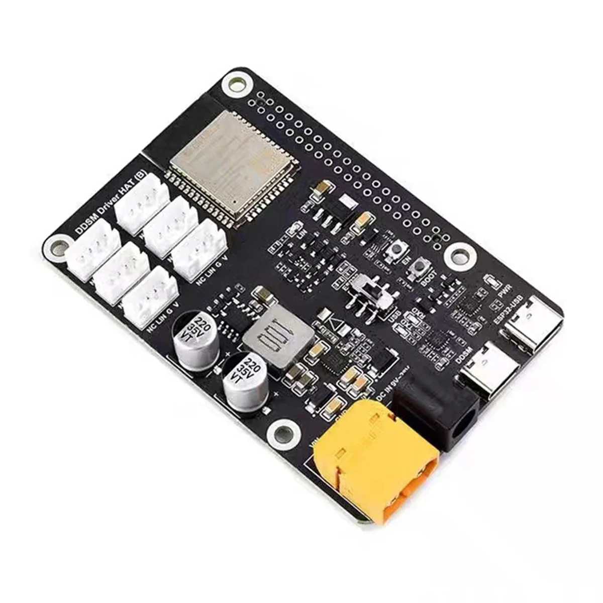 Плата привода двигателя N18R DDSM400 Драйвер двигателя HAT WiFi Wireless на базе ESP32-WROOM-32 для