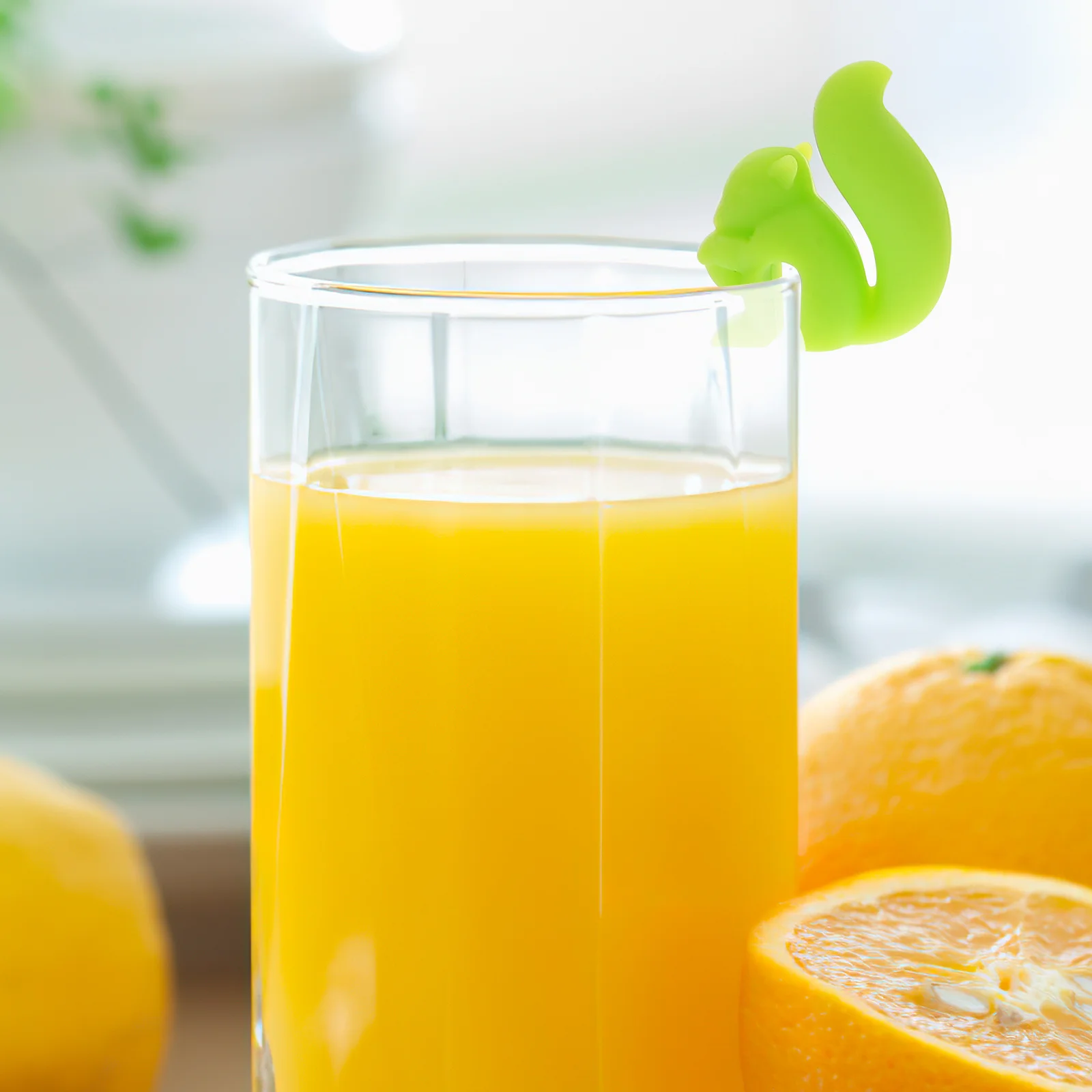 

10pcs Tea Bag Holder Squirrel Shaped Cup Markers Reusable Drink Tags For Glasses Wine Charms Party Glass Identifier Kitchen Bar