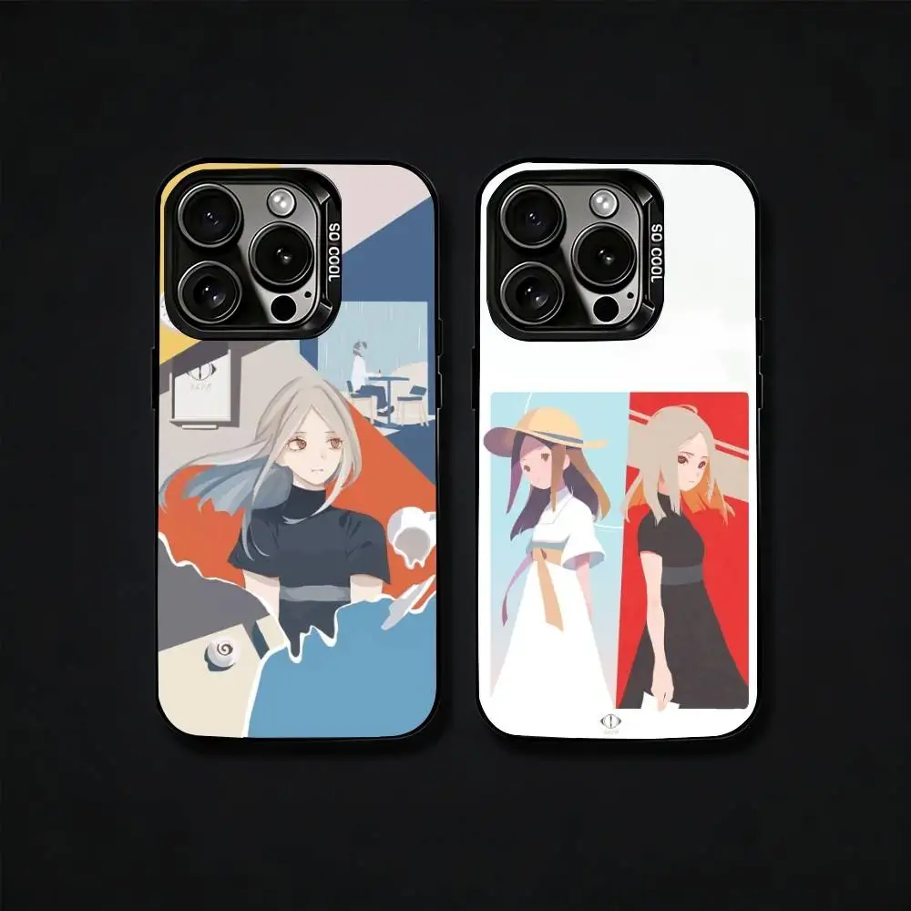 

Band Y-Yorushikas Phone Case For iPhone17, 16,15,14,13,12 Pro Max Black Candy Matte Shockproof Cover