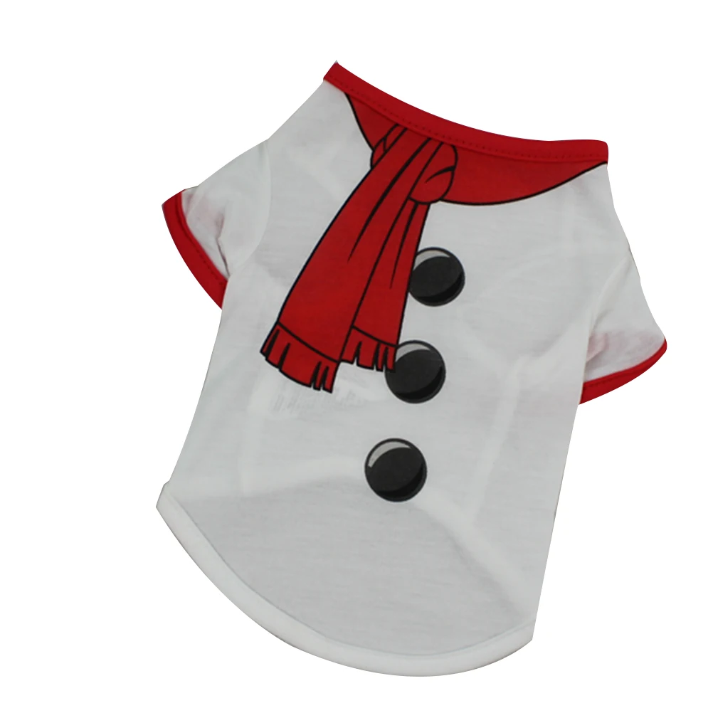 

Christmas Dog Clothes Soft Material Pet Shirt for Small Dogs Comfortable Easy to Wear Fashion Design Perfect for Outdoor