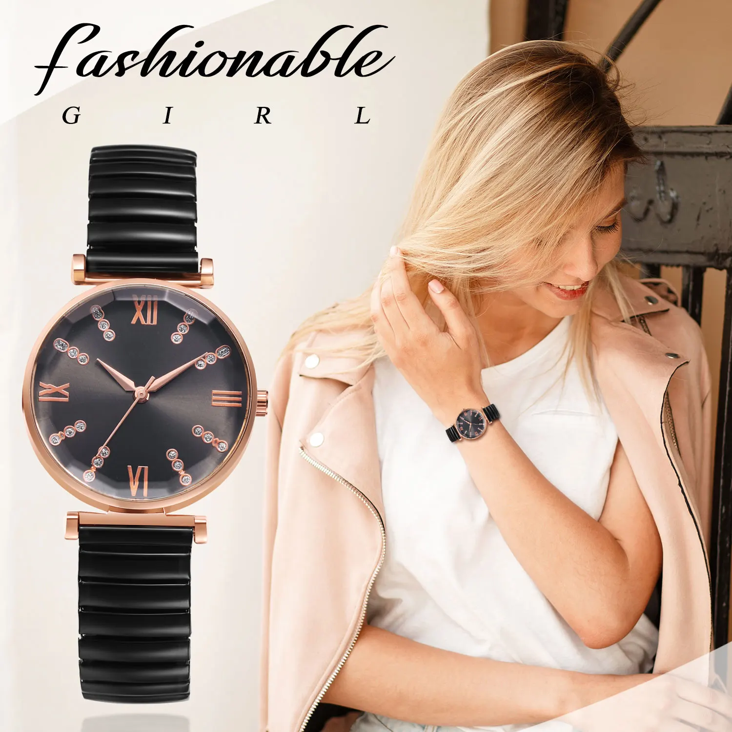 Часы LANCARDO с эластичным ремешком, прозрачные и удобные в чтении, Алмазные Весы, цифровые водонепроницаемые аналоговые Кварцевые изысканные модные женские часы