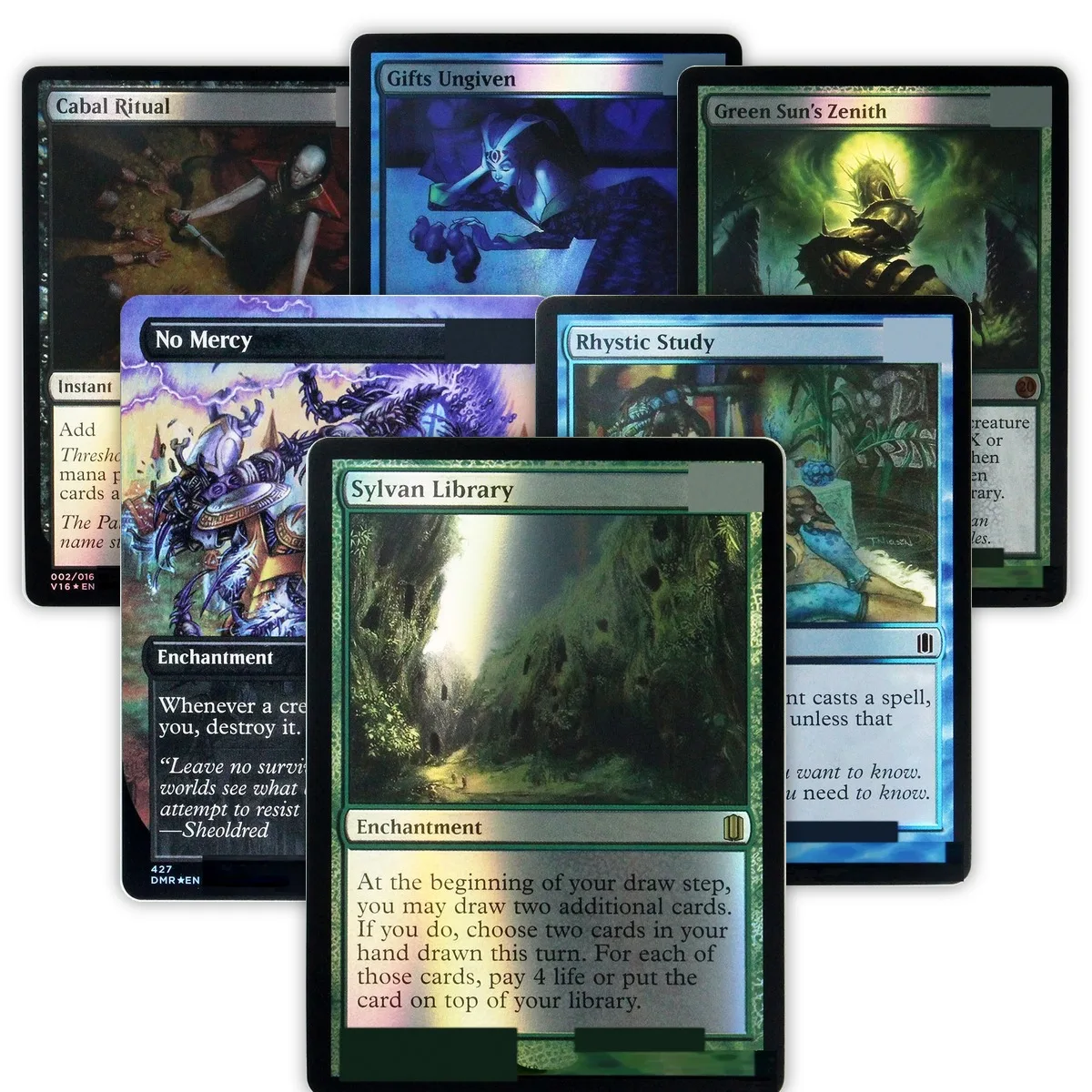 V16 V09 V13 DMR | Rhystic Study | Gifts Ungiven | TCG M Proxy Cards Foil Custom Top Quality Game Collection Trading Cards