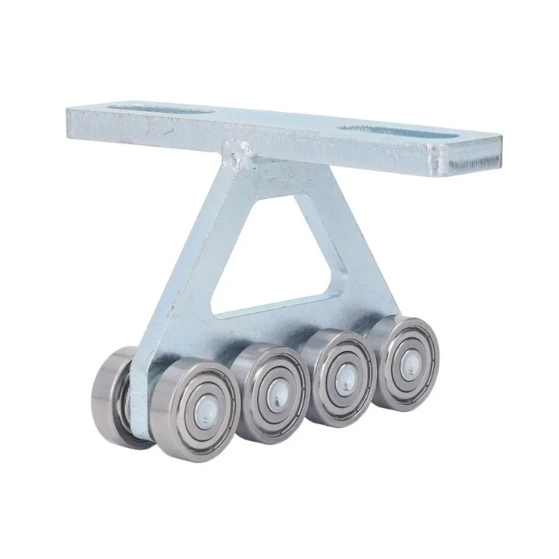 8-wheel Y-shaped Pulley Assembly Industrial Lifting Track Slide Rail High Load-bearing Heavy-duty Channel Steel Roller Hardware
