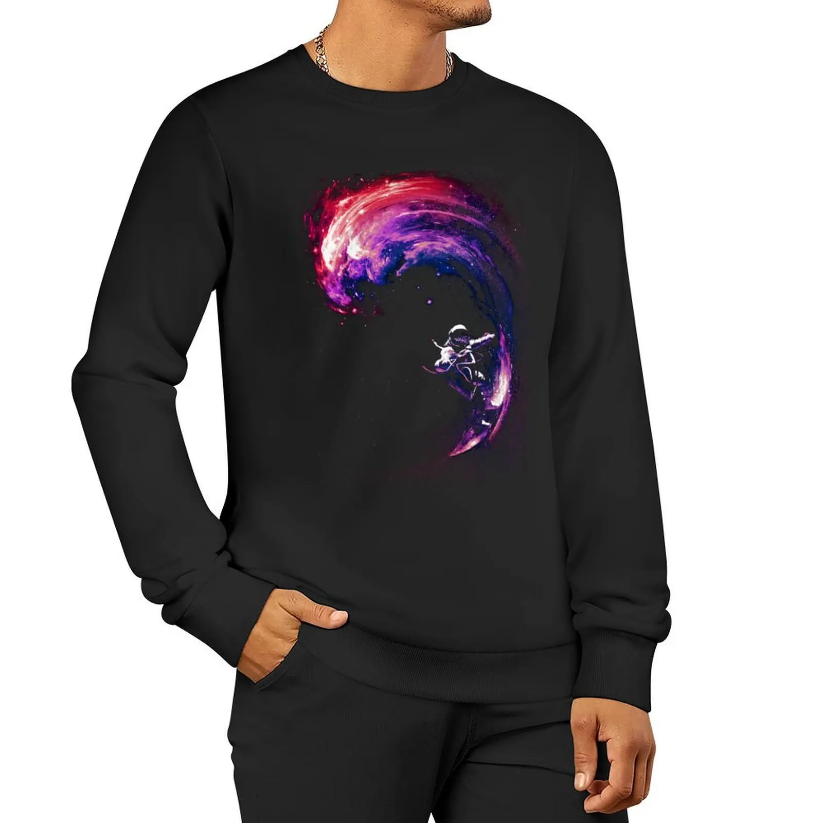 Space Surfing II Sweatshirt japanese style hooded sweatshirt