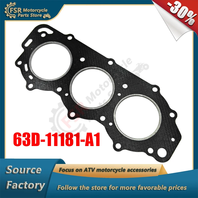 3-цилиндровая прокладка головки блока цилиндров 63D-11181-A0-00 63D-11181-A1-00 для Yamaha 40-50HP