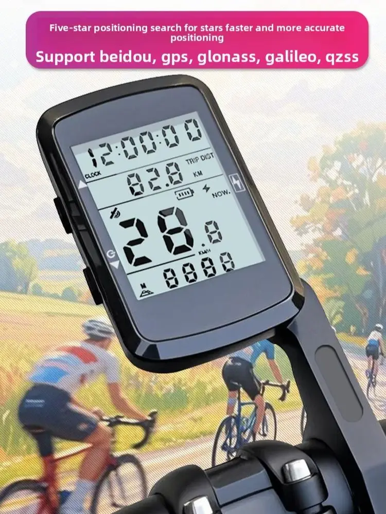 AliExpress OFFBONDAGE GPS Bike Computerng Computer Five Star Positioning Cycle Wireless Speedometer Bicycle Digital Stopwatch Bike Odometer
