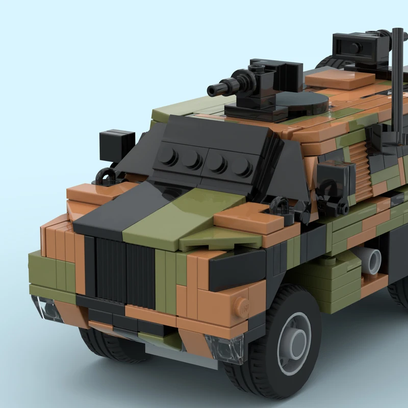 567 قطعة MOC-222570 سلسلة الحرب العسكرية Bushmaster PMV بنة نموذج الطوب مجموعة الهدايا الإبداعية الأولاد لعب للأطفال رائعة