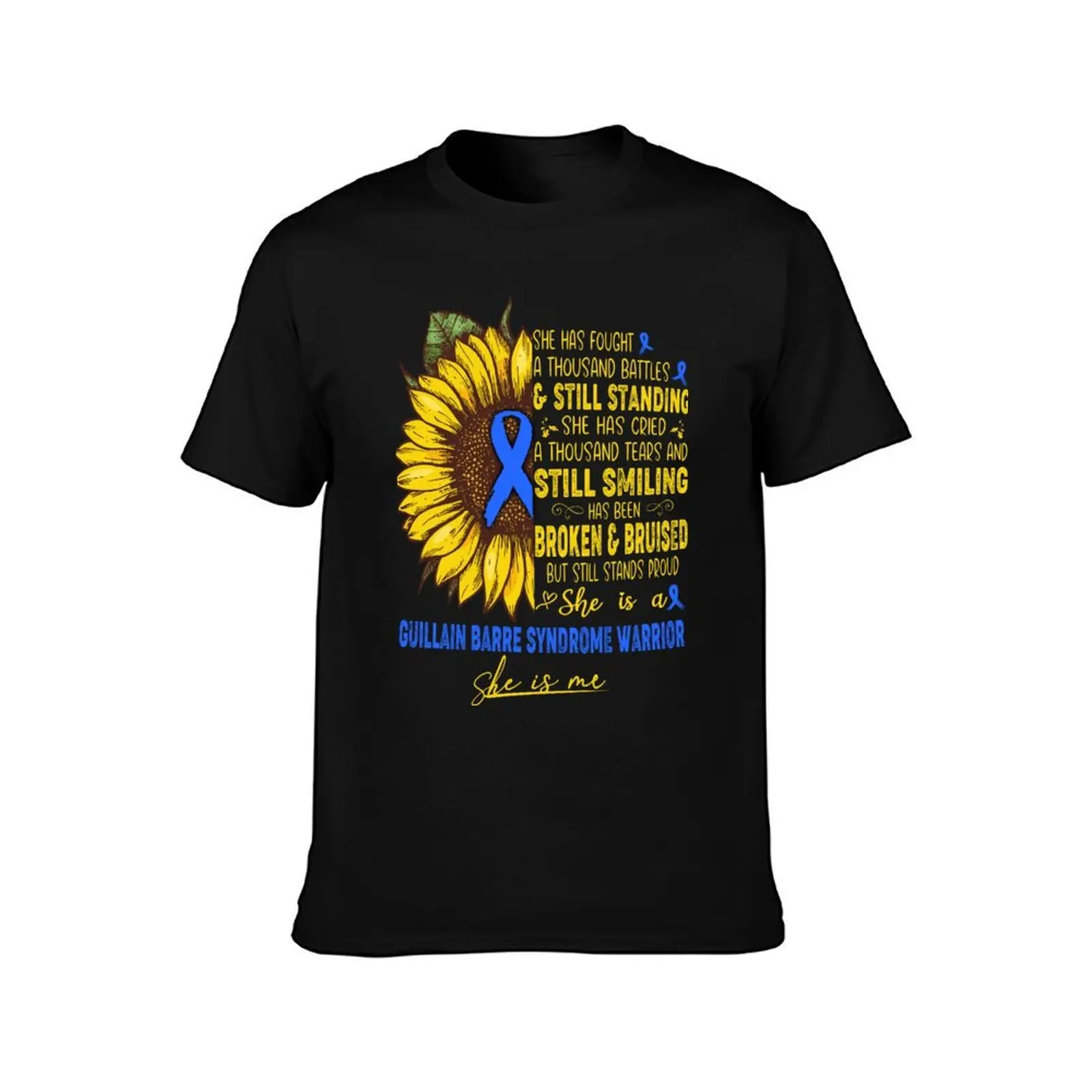 Guillain Barre Syndrome Awareness - She is A Guillain Barre Syndrome Warrior SHE IS ME T-Shirt, Summer Casual Cotton Tee
