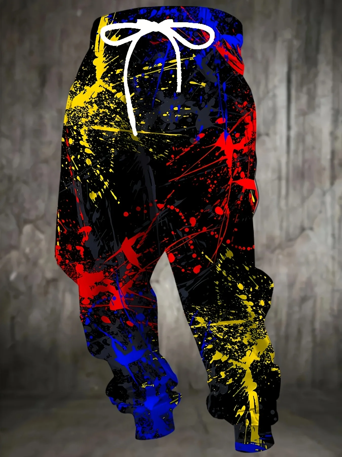 

Модные мужские спортивные штаны 2025 года, джоггеры с принтом граффити, облегающие брюки, повседневные брюки для отдыха с карманами, осенне-зимняя уличная одежда