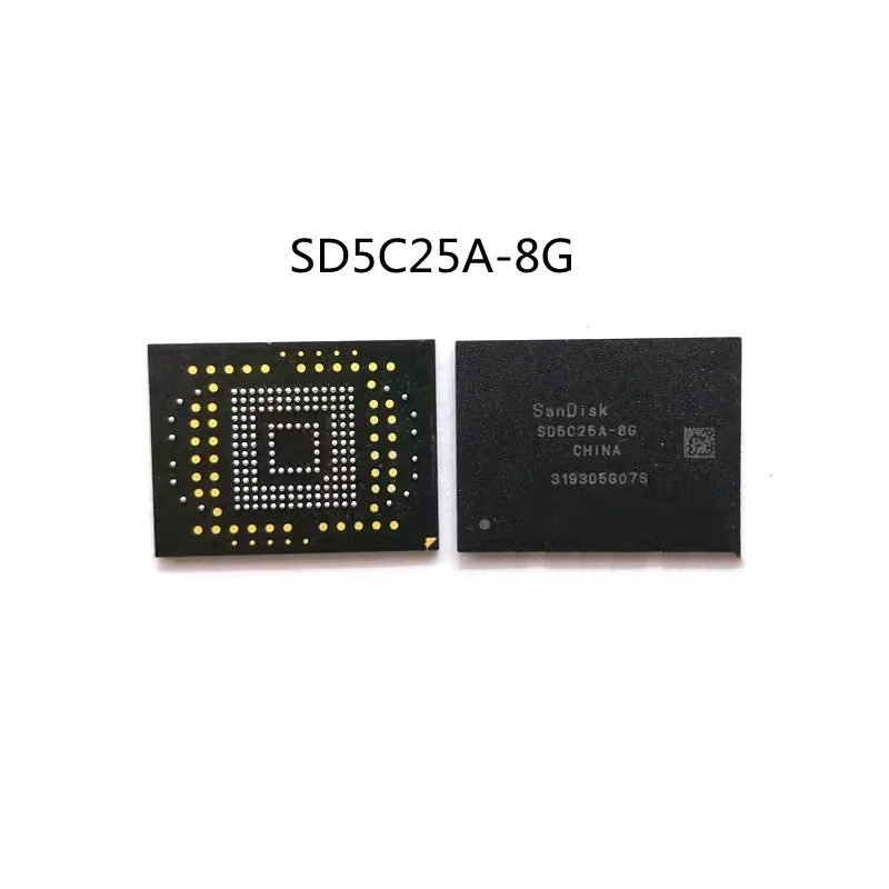 New Original SD5C25A-8G Flash 169 Balls 8G EMMC Mobile Phone Hard Disk Chip Storage IC Word Library U Disk