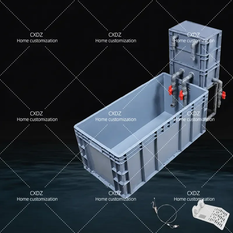 Turtle and Fish Integrated Breeding Box with Filtration Sewage Oxygen Addition Shelf Delivery Multi-functional Tank Turnover