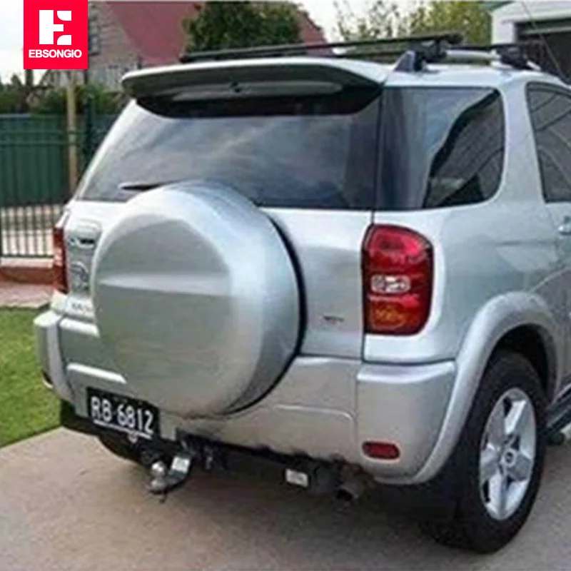 도요타 RAV4 RAV 4 스포일러 2001 ~ 2007 ABS 플라스틱 광택 블랙 테일 트렁크 윙 리어 스포일러 장식 자동차 액세서리