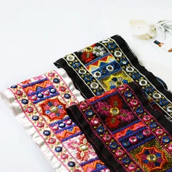 Classical Ethnic Embroidery Lace for DIY Clothing, Collar Cuff, Sewing Accessories, Fabric, 9 cm Wide