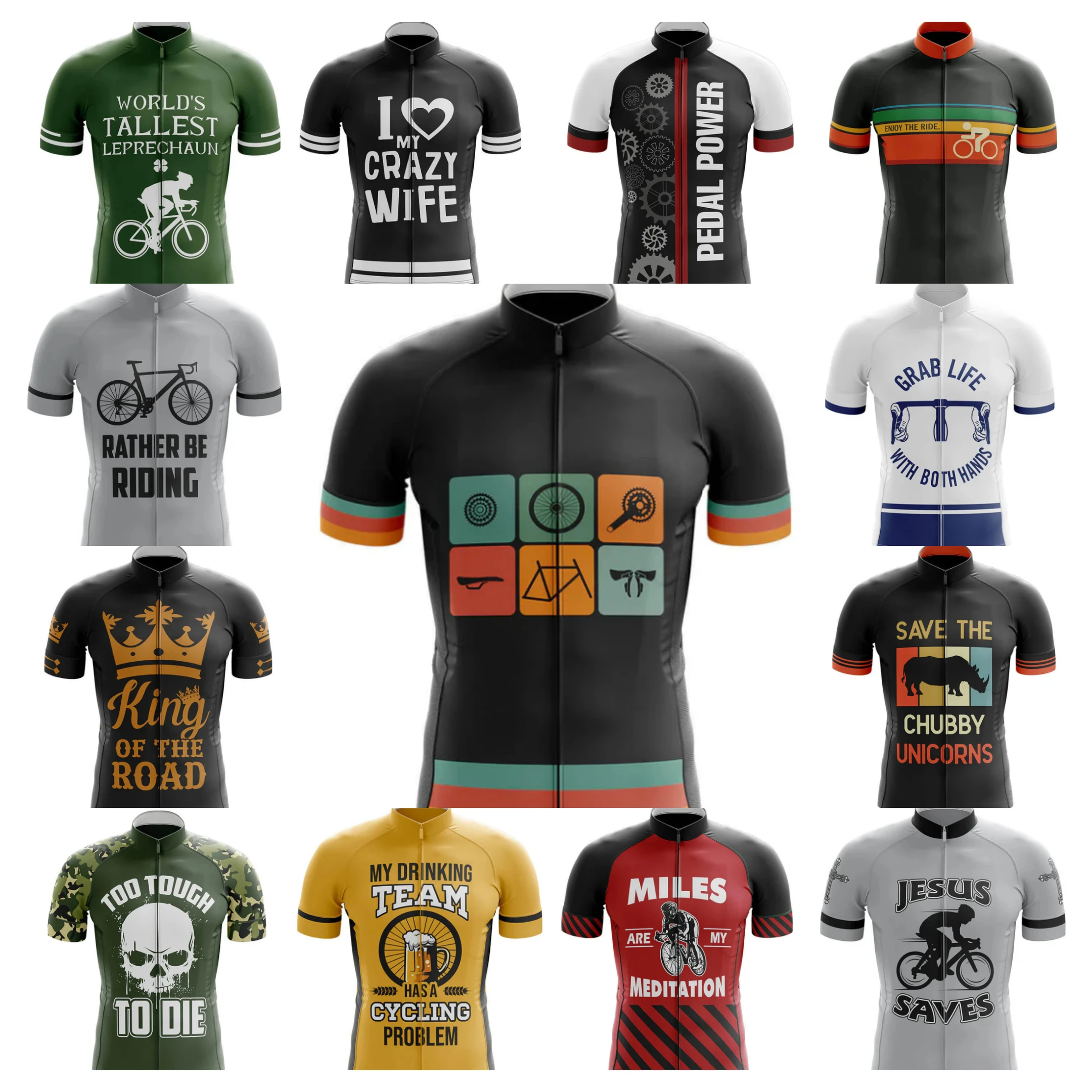 

Rather Be Riding Summer Cycling Jersey For Men Short Sleeve Reflective MTB Maillot Downhill Pro Team Mountain Bicycle Clothing