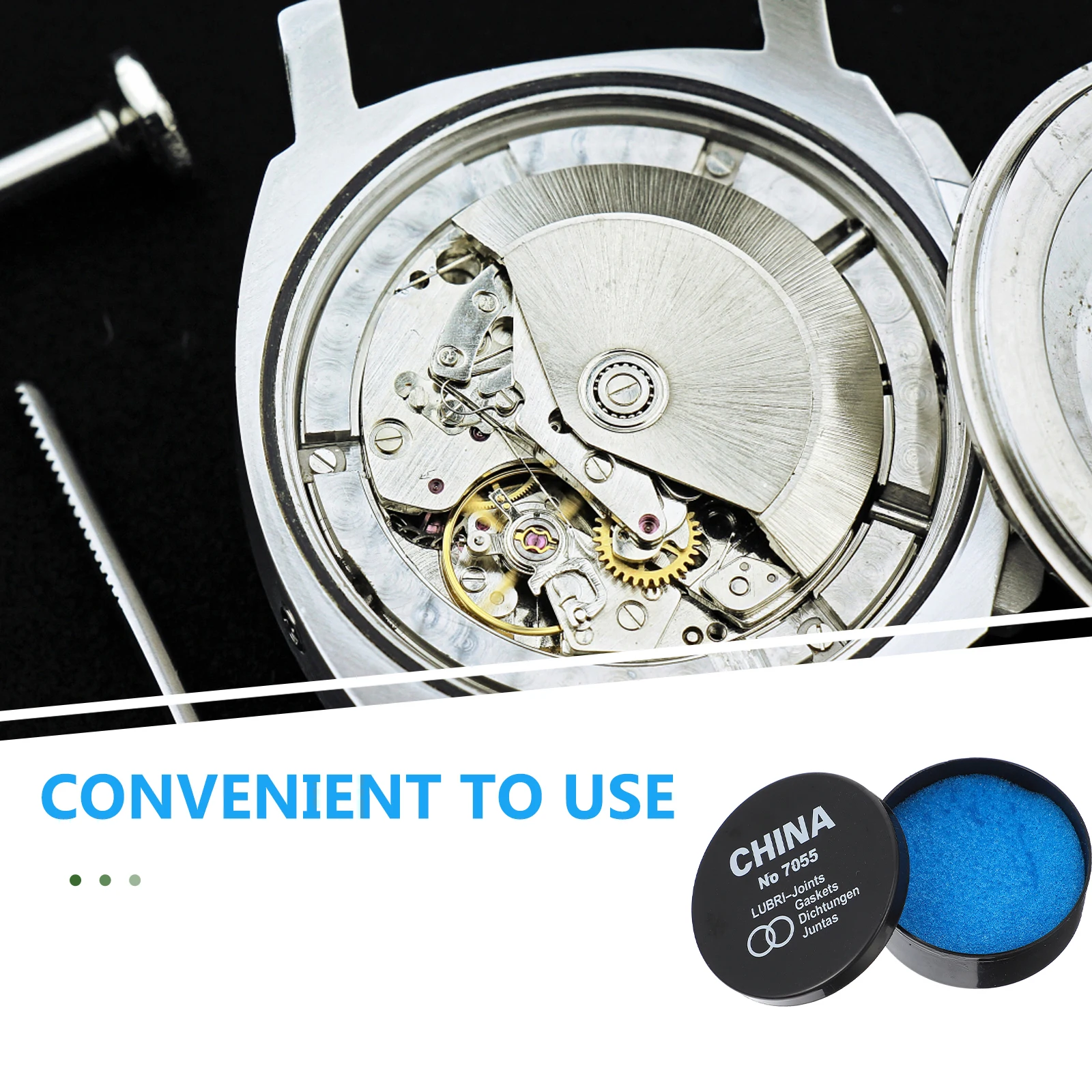 

Plastic Sponge Oil Watch Repair Tool Waterproof Paste Gasket Lubrication Maintenance Extend Life Sealing Effect Durable