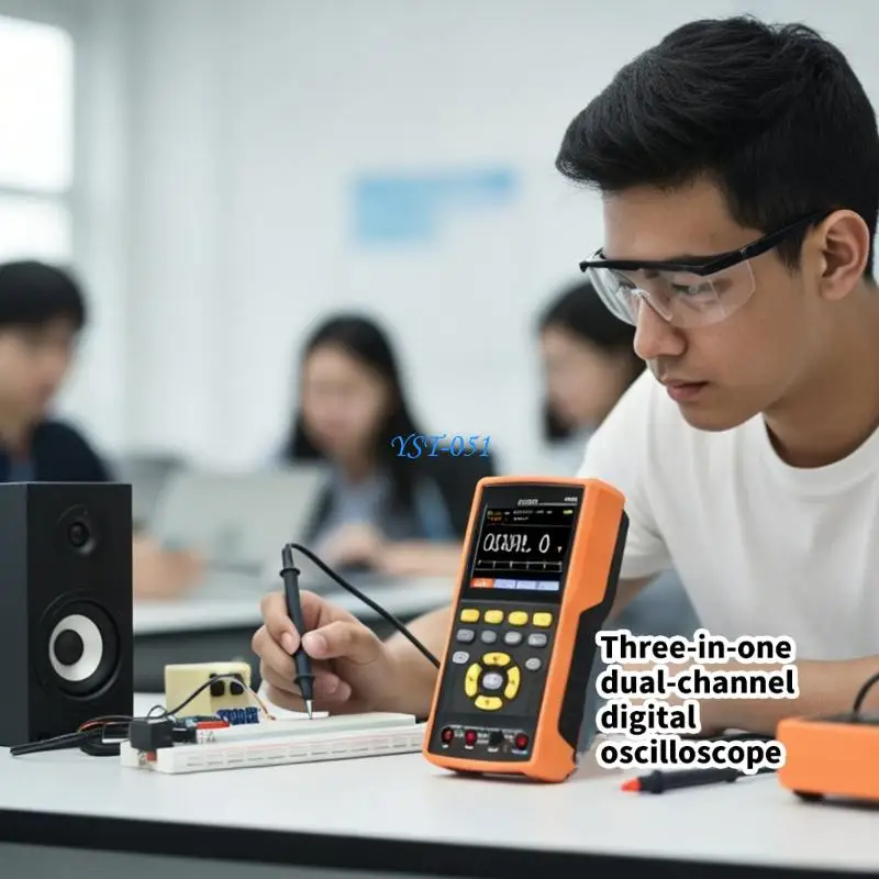 E15A Professional Double Channel Digital Oscilloscope Combined With Multimeter And Signals Generator Electrical Tester