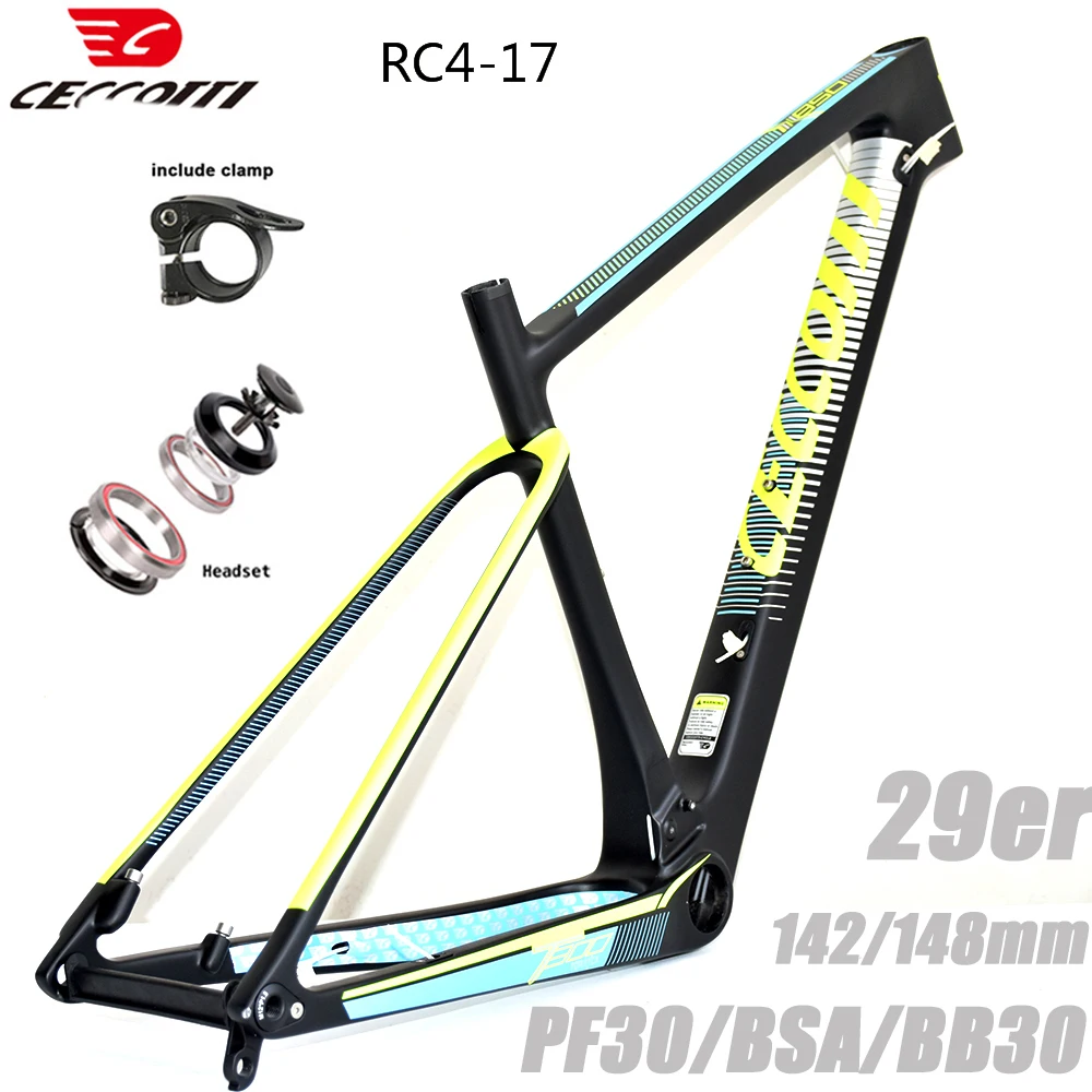 Mountain Bike Full Carbon Fibre Thru Axle Disc Brake Carbon Frame MTB Carbon Bicycle Frame Boost 148mm 29er*15/17/19 Inch