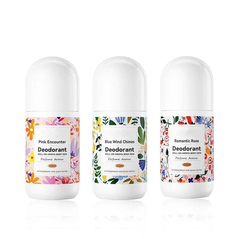 

Summer Antiperspirant And Deodorant Roll Aromatherapy Body Lotion Keep Underarms Dry Fresh and Odorless 50ML